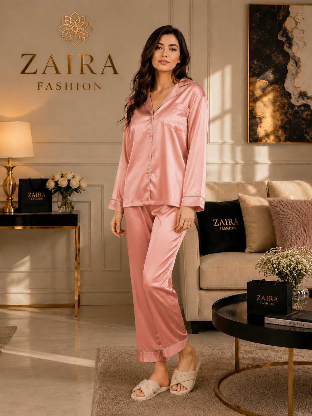 Blush Rose Prestige Satin Set