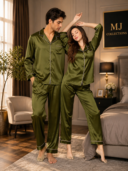 Couple Silk Suit — His & Her Matching Set