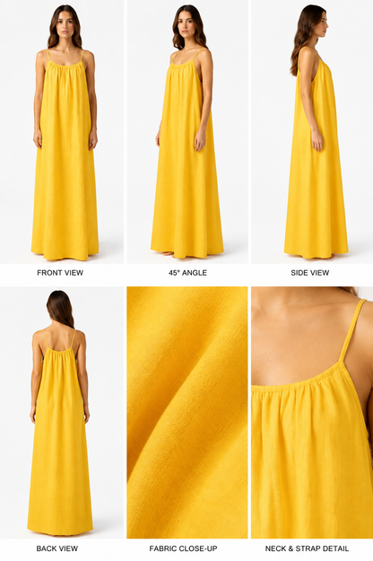 Mango Backless Maxi Dress